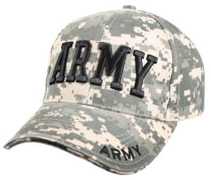 Army Embroidered Low Profile Insignia Cap